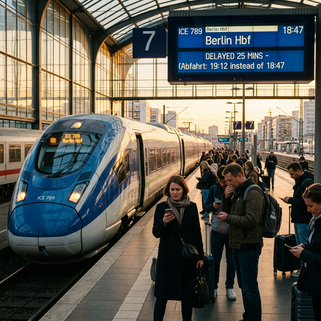 Züge am Bahnhof - Wetten auf Verspätungen
